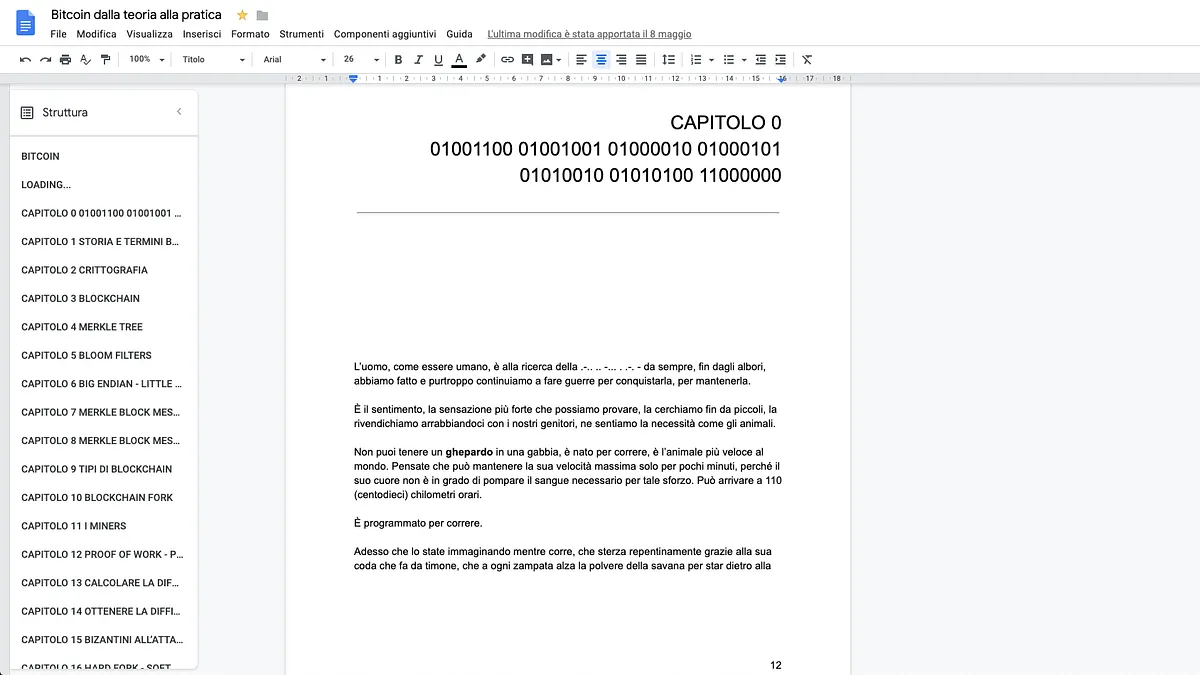 Durante la scrittura delLibro Bitcoin dalla teoria alla pratica