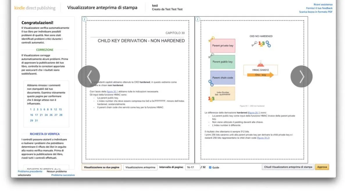 Impaginazione delLibro Bitcoin dalla teoria alla pratica
